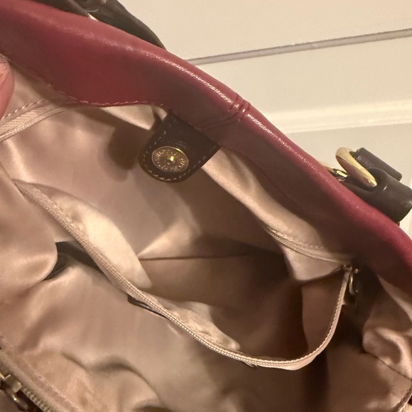 Coach Red and Brown Shoulder Bag - Picture 9 of 13